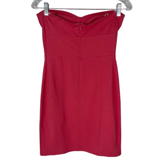 Guess Strapless Dress Womens Medium Pink New Stretch BodyCom - Picture 2 of 11